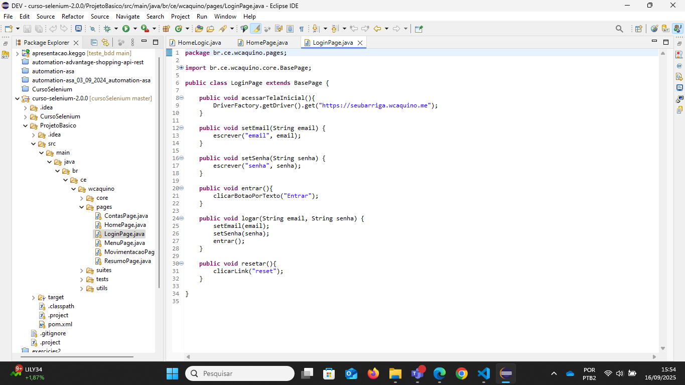 Curso Selenium